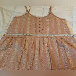 POL Blush Pink Eyelet Cami Dress